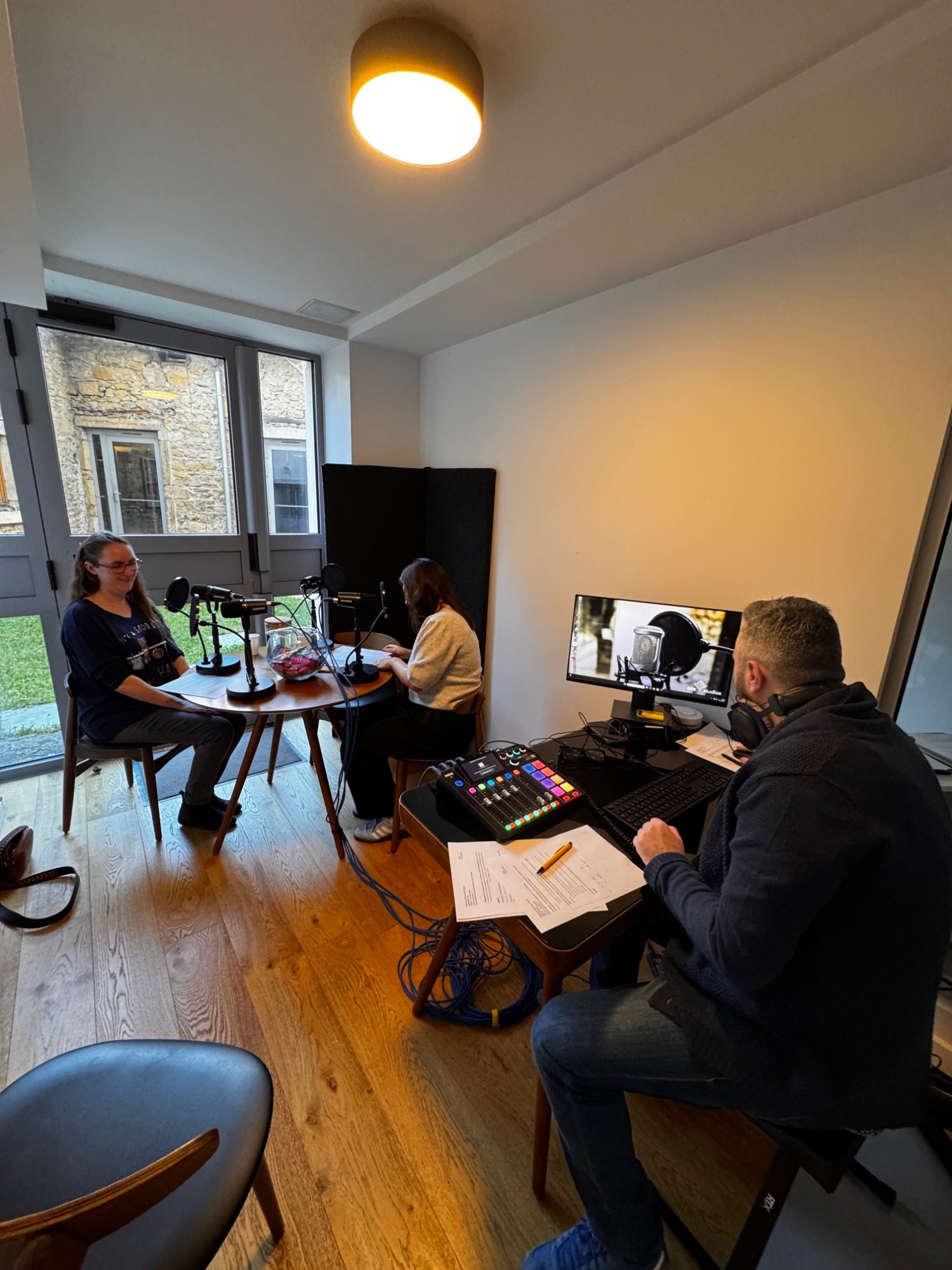 Enregistrement podcast en studio